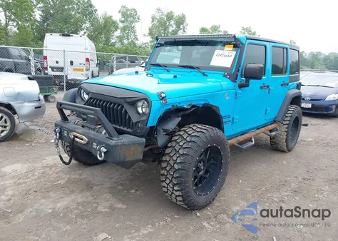 2017 Jeep Wrangler Unlimited Sport 4X4 z USA, uszkodzony, nr VIN 1C4BJWDG3HL578460